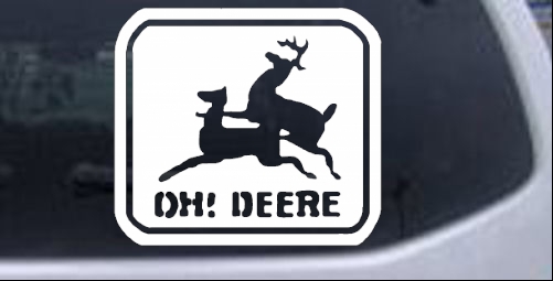 Oh Deer Hunting And Fishing car-window-decals-stickers