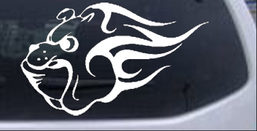 Tribal Bulldog Animals car-window-decals-stickers