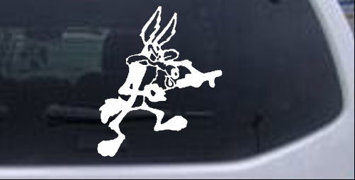 Wylie Coyote Cartoons car-window-decals-stickers