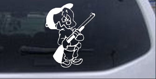 Elmer Fudd Oh My Cartoons car-window-decals-stickers