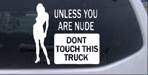Dont Touch This Truck Funny car-window-decals-stickers