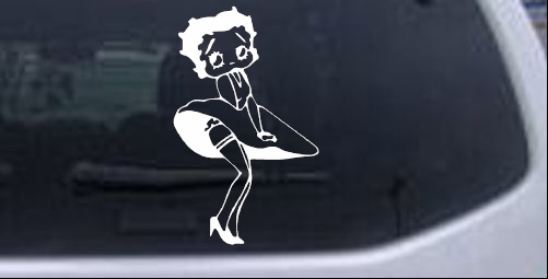 Betty Boop back skirt Cartoons car-window-decals-stickers