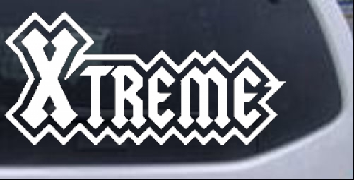 Xtreme Words car-window-decals-stickers