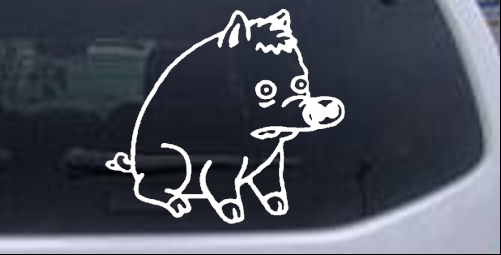 Spider Pig Cartoons car-window-decals-stickers