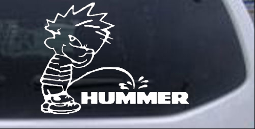 Pee on Hummer Pee Ons car-window-decals-stickers