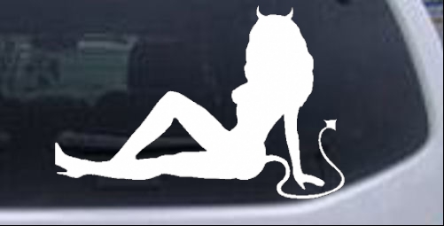 Sexy Mudflap Devil Girl Sexy car-window-decals-stickers
