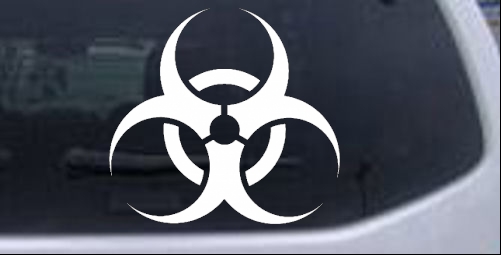 Bio Hazard Warning Other car-window-decals-stickers