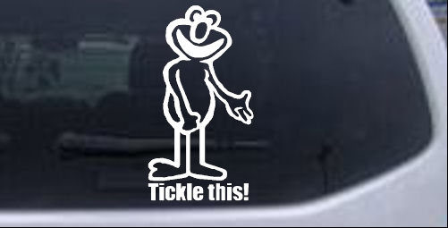 Funny Tickle This Funny car-window-decals-stickers