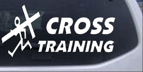 Cross Training Christian car-window-decals-stickers