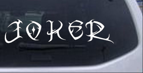 Tribal Joker Moto Sports car-window-decals-stickers
