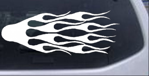 Flame Ball Tribal car-window-decals-stickers