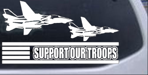 Support Our Troops Military car-window-decals-stickers