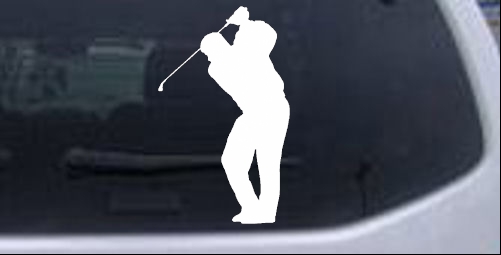 Golf Swing Sports car-window-decals-stickers