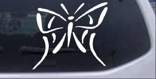 Tribal Butterfly Butterflies car-window-decals-stickers