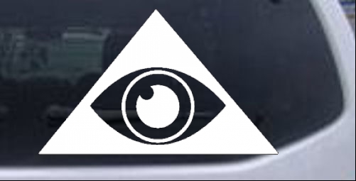 Illuminati Eye Other car-window-decals-stickers