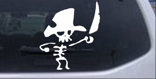 Pirate Skeleton Skulls car-window-decals-stickers