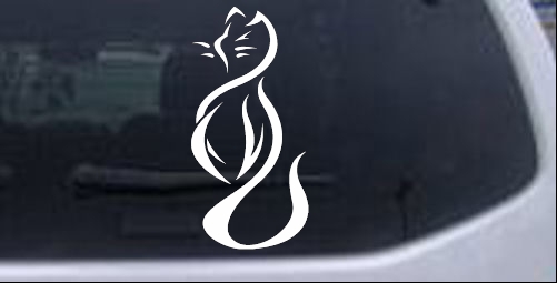 Tribal Cat Animals car-window-decals-stickers
