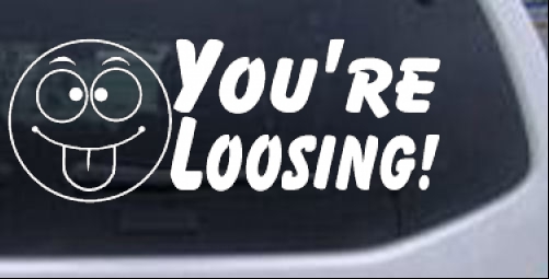 Your Loosing Moto Sports car-window-decals-stickers