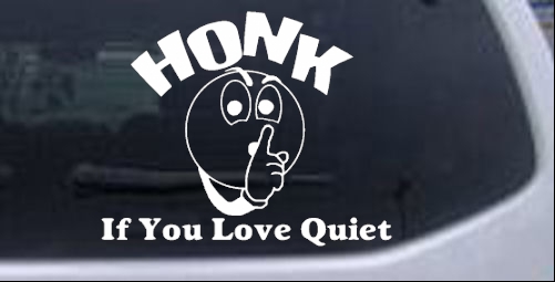 Honk If You Love Funny car-window-decals-stickers