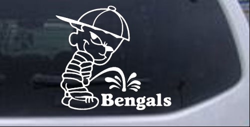 Pee On Bengals Pee Ons car-window-decals-stickers