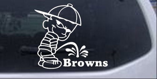 Pee On Browns Pee Ons car-window-decals-stickers