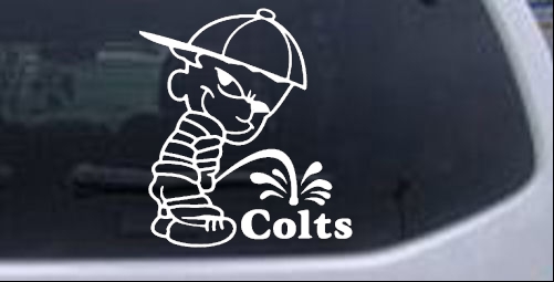 Pee On Colts Pee Ons car-window-decals-stickers