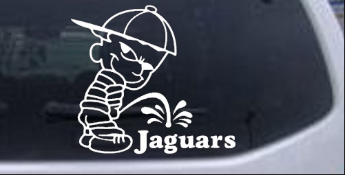Pee On Jaguars Pee Ons car-window-decals-stickers