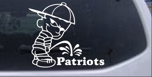 Pee On Patriots Pee Ons car-window-decals-stickers