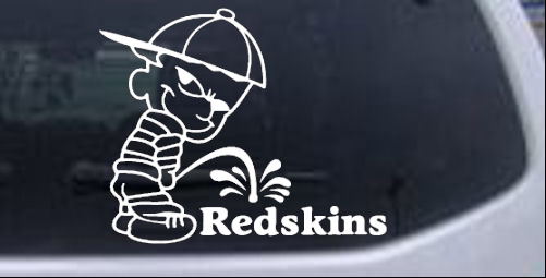 Pee On Redskins Pee Ons car-window-decals-stickers