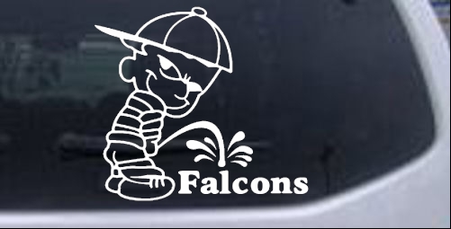 Pee On Falcons Pee Ons car-window-decals-stickers