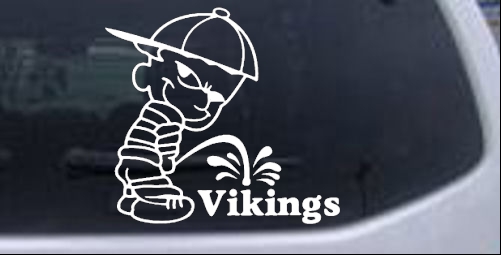 Pee On Vikings Pee Ons car-window-decals-stickers