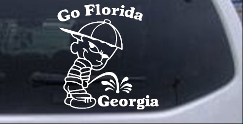 Go Florida College car-window-decals-stickers