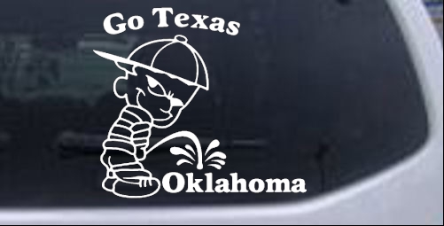 Go Texas College car-window-decals-stickers