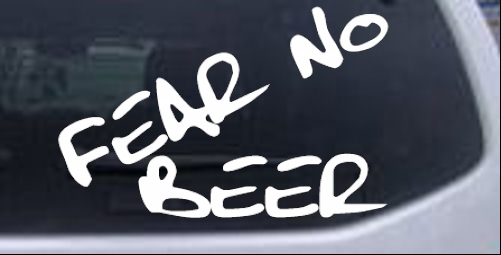 Fear No Beer College car-window-decals-stickers