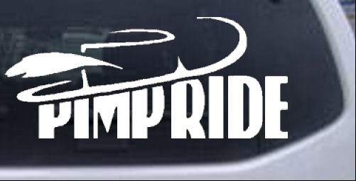 Pimp Ride Funny car-window-decals-stickers