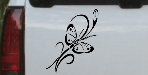 Butterfly with flower