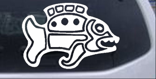 Tribal Fish Animals car-window-decals-stickers