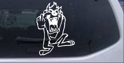 Taz bird Cartoons car-window-decals-stickers