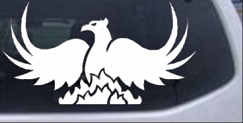 Tribal Phoenix Tribal car-window-decals-stickers