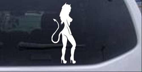 Sexy Evil Girl Sexy car-window-decals-stickers
