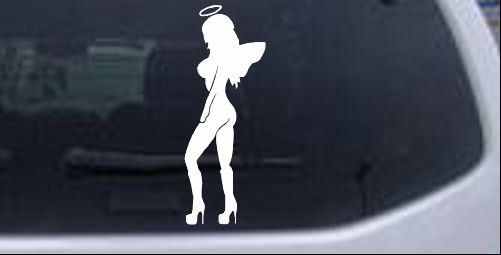 Sexy Angel Girl Sexy car-window-decals-stickers