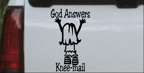 God Answers Knee-mail Prayers Girl