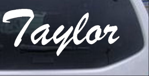 Taylor Names car-window-decals-stickers