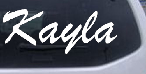Kayla Names car-window-decals-stickers