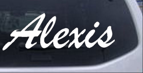 Alexis Names car-window-decals-stickers