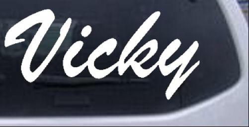 Vicky Names car-window-decals-stickers