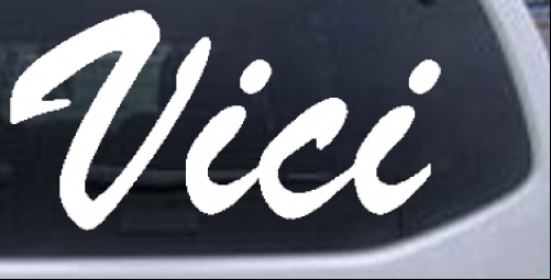 Vici Names car-window-decals-stickers