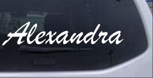 Alexandra Names car-window-decals-stickers