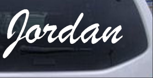 Jordan Names car-window-decals-stickers