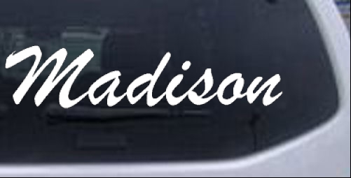 Madison Names car-window-decals-stickers